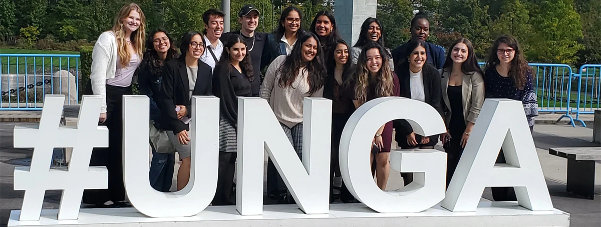 Students at the United Nations